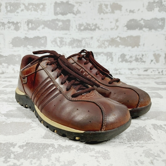 Skechers Women's Leather Upper Brown Oxford Lace Up Y2K Sneakers W397 - Picture 4 of 11